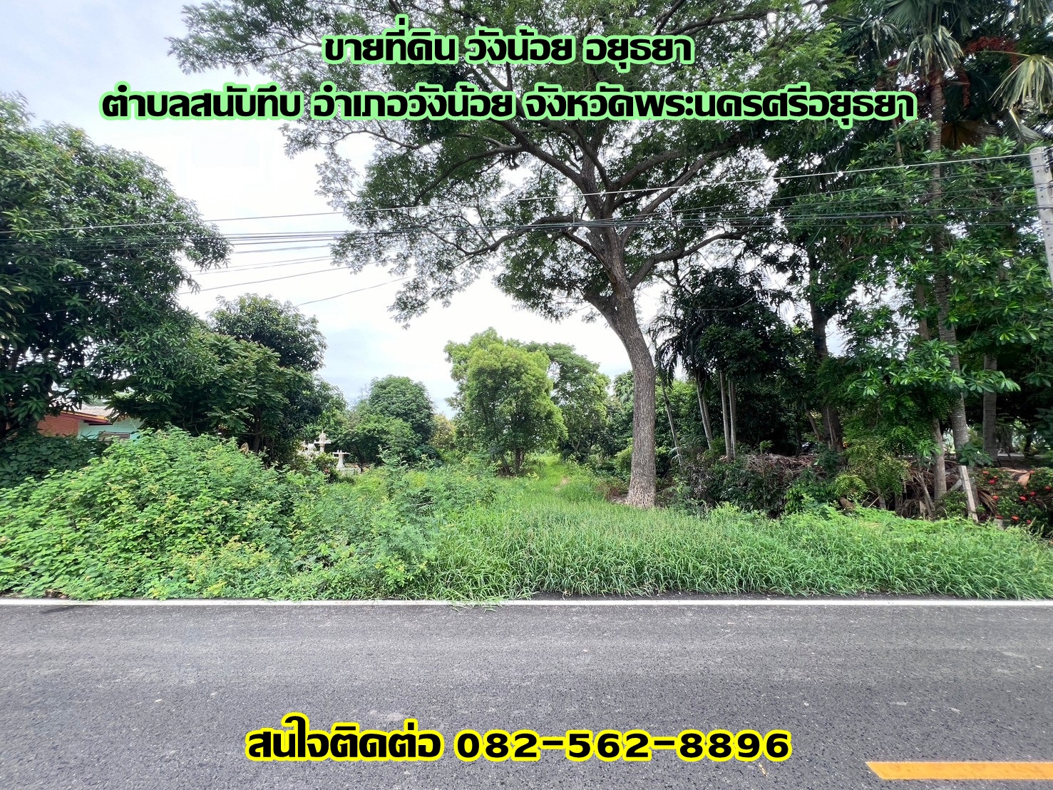 ขายที่ดิน วังน้อย อยุธยา ตำบลสนับทึบ อำเภอวังน้อย จังหวัดพระนครศรีอยุธยา